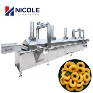 Wholesale Ss Snacks Continuous Pellet Frying Line Electric Gas 220v 380v Food Grade from china suppliers