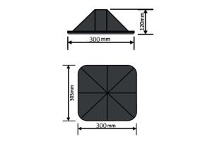 Wholesale ISO9001 Black HVAC Fittings Anti Vibration Big Foot System from china suppliers