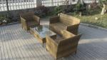4pcs PE wicker patio sofa furniture