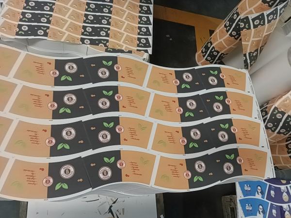 Food Grade 1-6 Colors ECO Friendly PE 250g Offset Printing Cup Paper Sheet with