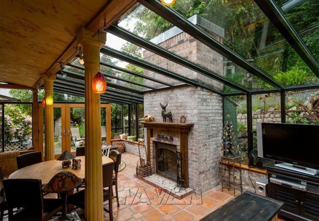 Aluminium Glass Solarium And Conservatory Environment Friendly Design