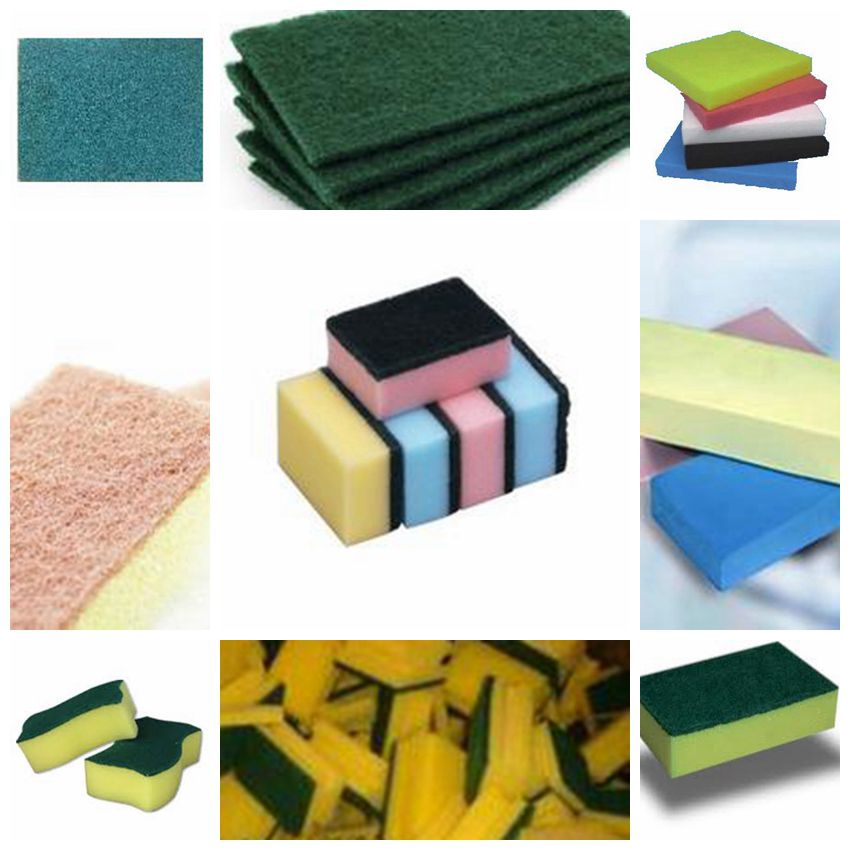 Vertical Cutting Laminating Machine for Kitchen Sponge and Scouring Pad Manufacturing