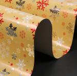 Extra Wide Foil Wrapping Paper Rolls Luxury Yellow Red Coloured Decorative