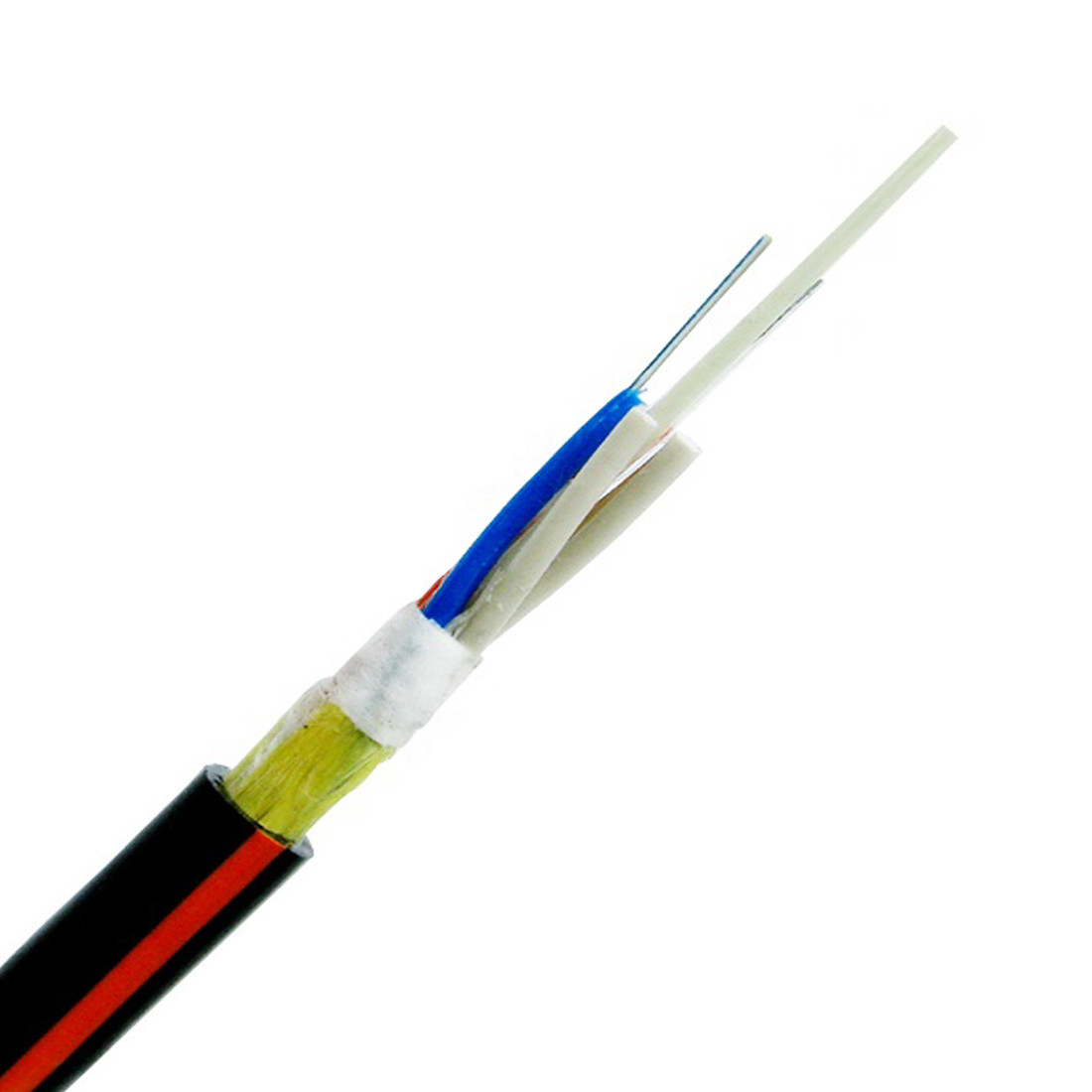 Aerial G.652D SM 48 Core Single Mode Fiber Optic Cable / ADSS Optical Fibre Cable