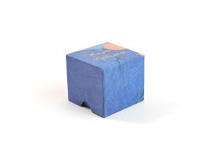 Wholesale Stamping Custom Printed Jewellery Boxes Blue Cardboard Earring With Finger Position from china suppliers