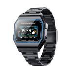 Metal Band Men'S Digital Watch Square 0.96inch Single Touch Analog Digital