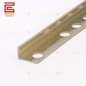 Wholesale 12.5mm Aluminum Straight Edge Tile Trim Tile Finishing Strip from china suppliers
