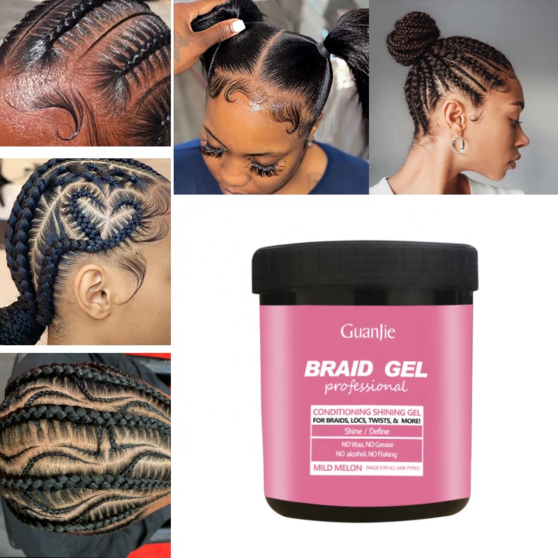 16oz Twist Gel Private Label Maximum Hold for African Hair Edge Control Strong Hold