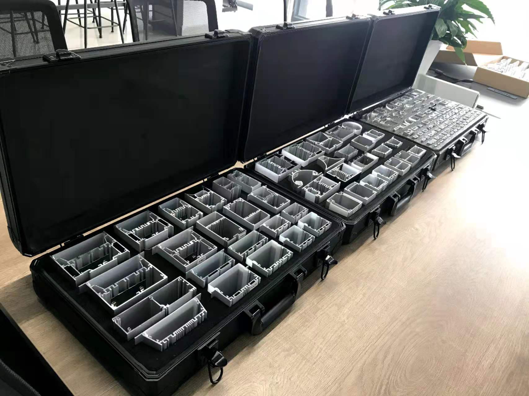 LED Aluminium Extrusion Profiles Accessories Profil Sample Box Channel Extruded PC Lens Diffuser For Led Strip Light