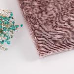Solid Crinkle Pleated Korean Velvet Fabric Knitted 260gsm