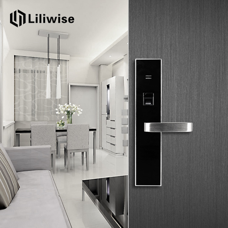 Mortise Fingerprint Sensor Door Lock , Biometric Door Lock Residential