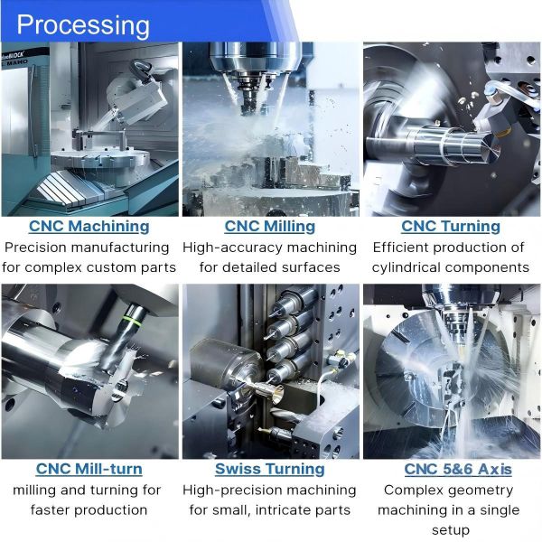 CNC tooling and cutting technology equipment in operation