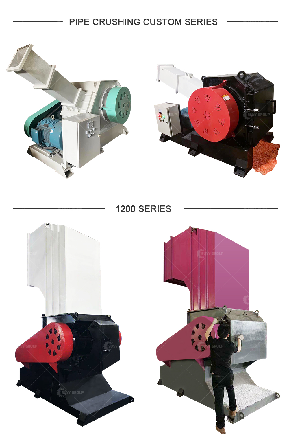 Rotating Diameter dia700 Organic Food Crushing Machine with Video Outgoing-Inspection