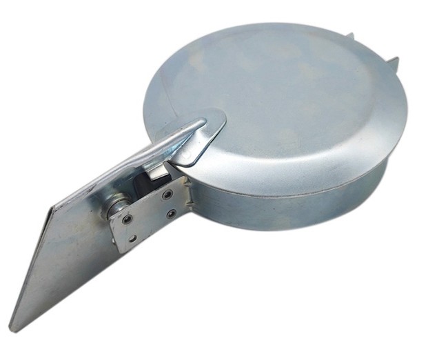 Polished 8in Chrome Plated Steel Rain Cap