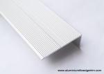 Non Skid Straight Metal Stair Nosing , Wide Edging Stair Step Nosing