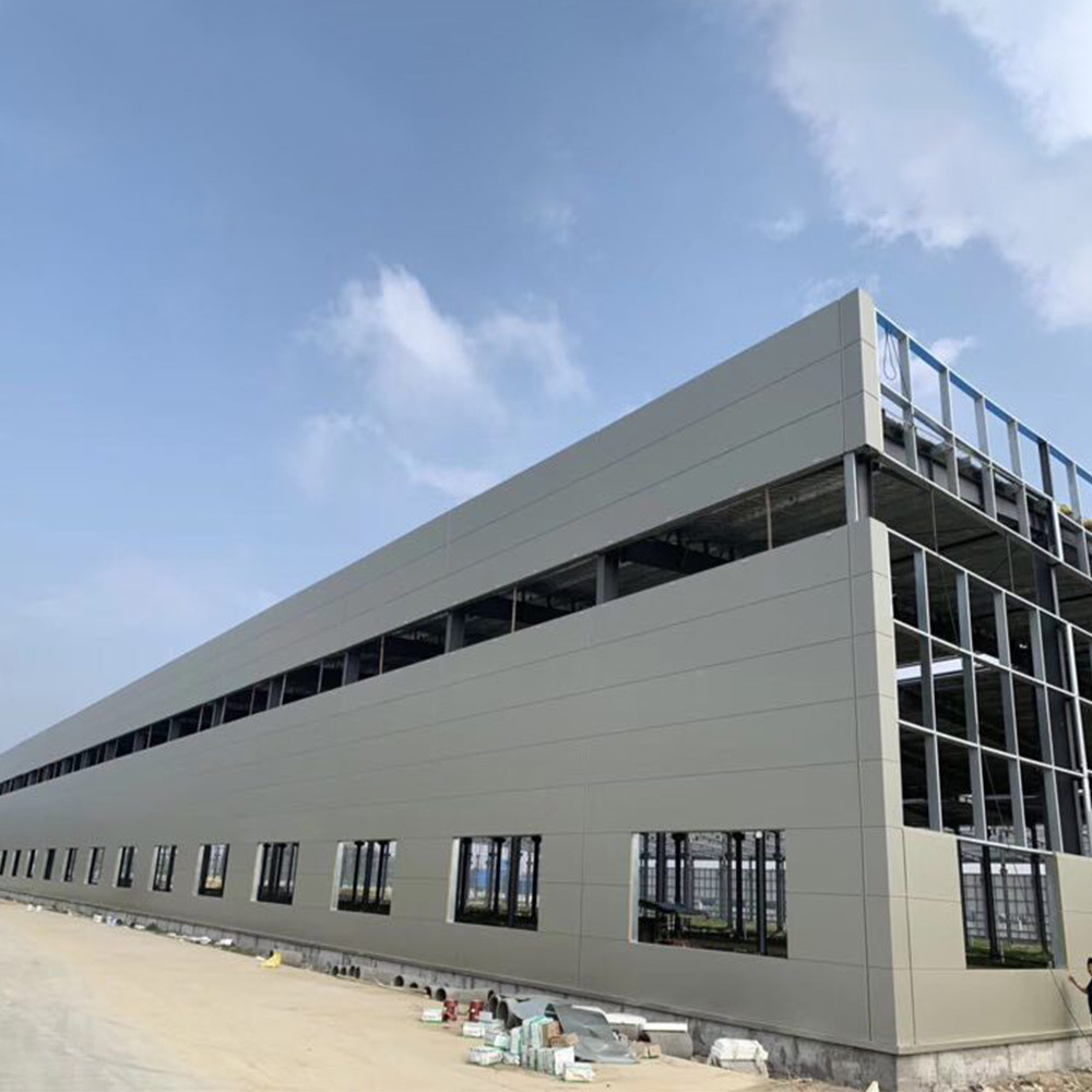 Sa 2.5 Shot Blasting Level Steel Beam Warehouse With Autocad Software