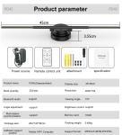 Indoor 3D Hologram Projector Fan 24 Hours Response Time and for Indoor Showrooms