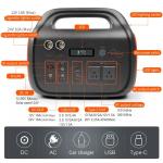 Waterproof 1000w Portable Battery Power Station Solar Generator AC 110V 220V