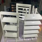 45x200 Aluminum Sun Louver Woodgrain Aerofoil Louvre Blades Metal Aluminum