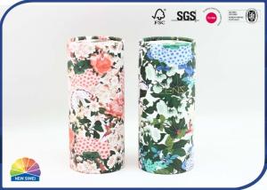 China Gold Stamping Cardboard Paper Packaging Tube Cosmetics Cylinder Box on sale
