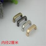 Luxury handbag fitting light gold zinc alloy 20 mm metal arch bridge with high