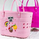 Washable Waterproof Rubber Beach Bag Opening non toxic Weather Resistant