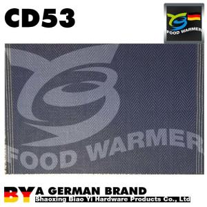 Wholesale Reusable Heat Resistant Placemats Golden Thread Logo Printed Fine Strip Woven from china suppliers