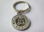 Iron / Brass Soft enamel Promotional Metal keyrings with poly bag