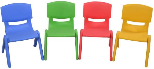 Stackable Plastic Colorful Kids Chairs Learn Play Chair For School Home Play