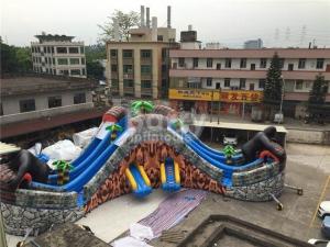 Wholesale PVC Tarpaulin Giant Outdoor Inflatable Water Park With 3 Slide / Inflatable Playground Water Park from china suppliers