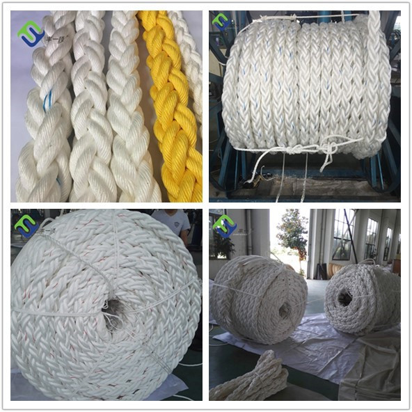 Heavy Duty Double Braided Nylon Mooring Rope Nylon Marine Rope 3/8 Inch - 2 Inch