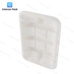 4 5 6 Compartment Pulp Food Containers Disposable Food Divider Tray