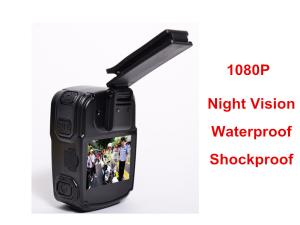 Wholesale Wearable Night Vision Body Camera , Personal Body Video Camera Built In 32G TF Card from china suppliers