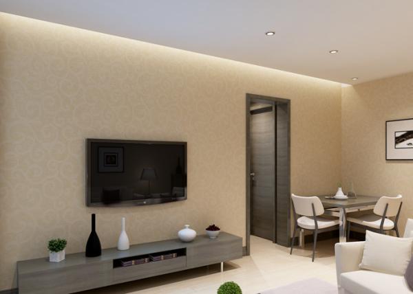 Waterproof Living Room Wallpaper / Modern Embossed Wallpaper 0.53*10M , Good