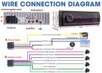 Real Time Clock Android Auto Single Din MP3 Car Radio BT 5.0 Physical Touch