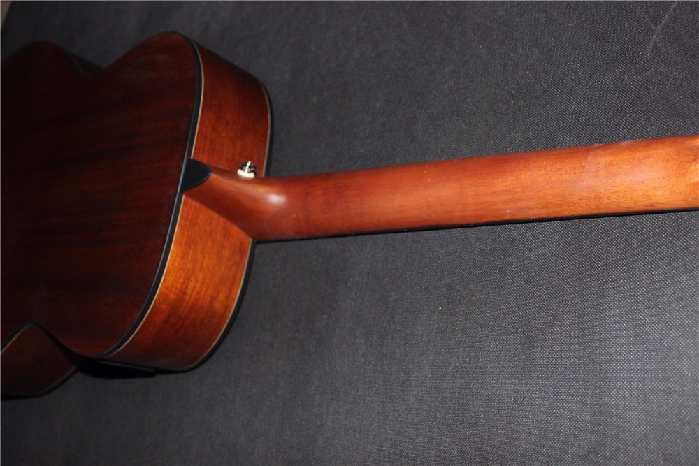 OO-GR Customize your logo New custom solid wood OO style matt finishing acoustic guitar