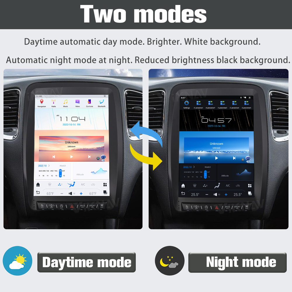 12.1 inch 1024*768 Car radio For 2014-2022 Dodge Durango GPS Navigation Multimedia player Screen Support Carplay