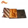 Crocodile Embossed Leather Square Luxury Gift Boxes With Golden Satin Covering for sale