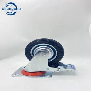 Wholesale Heavy-Duty Industrial Caster Wheels - 4 Inch Flat Plate Swivel Caster Wheel from china suppliers