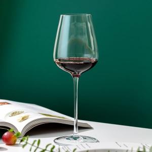 Wholesale 18 Ounce Glass Drinking Goblets Transparent 515ml Long Stem Crystal Wine Glasses from china suppliers