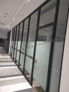 Wholesale Soundproof 6mm Acoustic Glass Partition Walls , 12mm Aluminium Glass Office Partition from china suppliers
