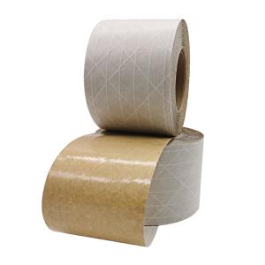 Wholesale Brown Thickened Single Sided Fiber Kraft Paper Tape For Box Sealing from china suppliers