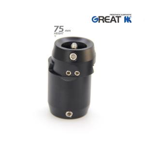 Wholesale Light Weight Aluminum Prosthetic Double Head Sliding Adaptor 75mm from china suppliers
