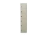 Large Capacity Metal Office Lockers Six Door Water Resistant Easy Assemble