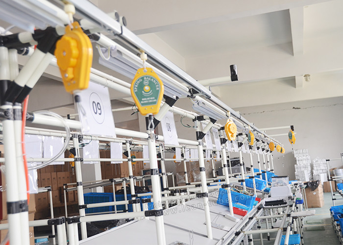 Flexible Lean Automated Production Line Customizable Size With Double Face Conveyor Belt
