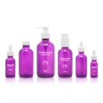 60ml Purple Boston Glass Bottles 2oz Massage Essential Oil Skin Care Serum