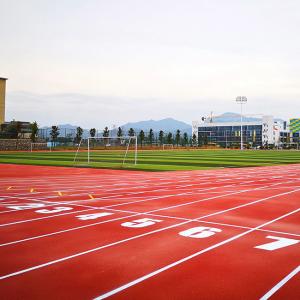 Wholesale 15mm Thickness Eco-friendly Sports Flooring Red Full PU Athletic Track from china suppliers