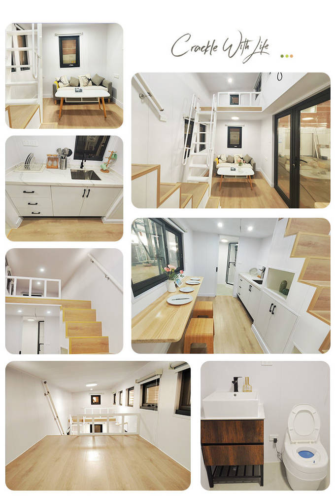 Prefab Trailer House Tiny House On Wheels Hot Selling Mobile Home