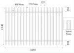 Welded Steel Fence Panels,Component Steel Fence Panel ,Steel Tubular Fence