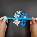 Cleanroom Disposable Nitrile Finger Cots Blue White